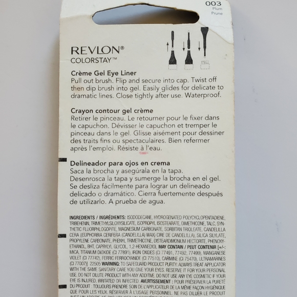 Revlon ColorStay Crème Gel Eye Liner 003 PLUM - New & Sealed - 24Hr Wear - Picture 5 of 9